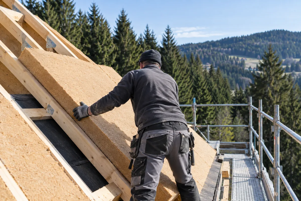 Isolation de toiture par l'extérieur, le sarking en altitude